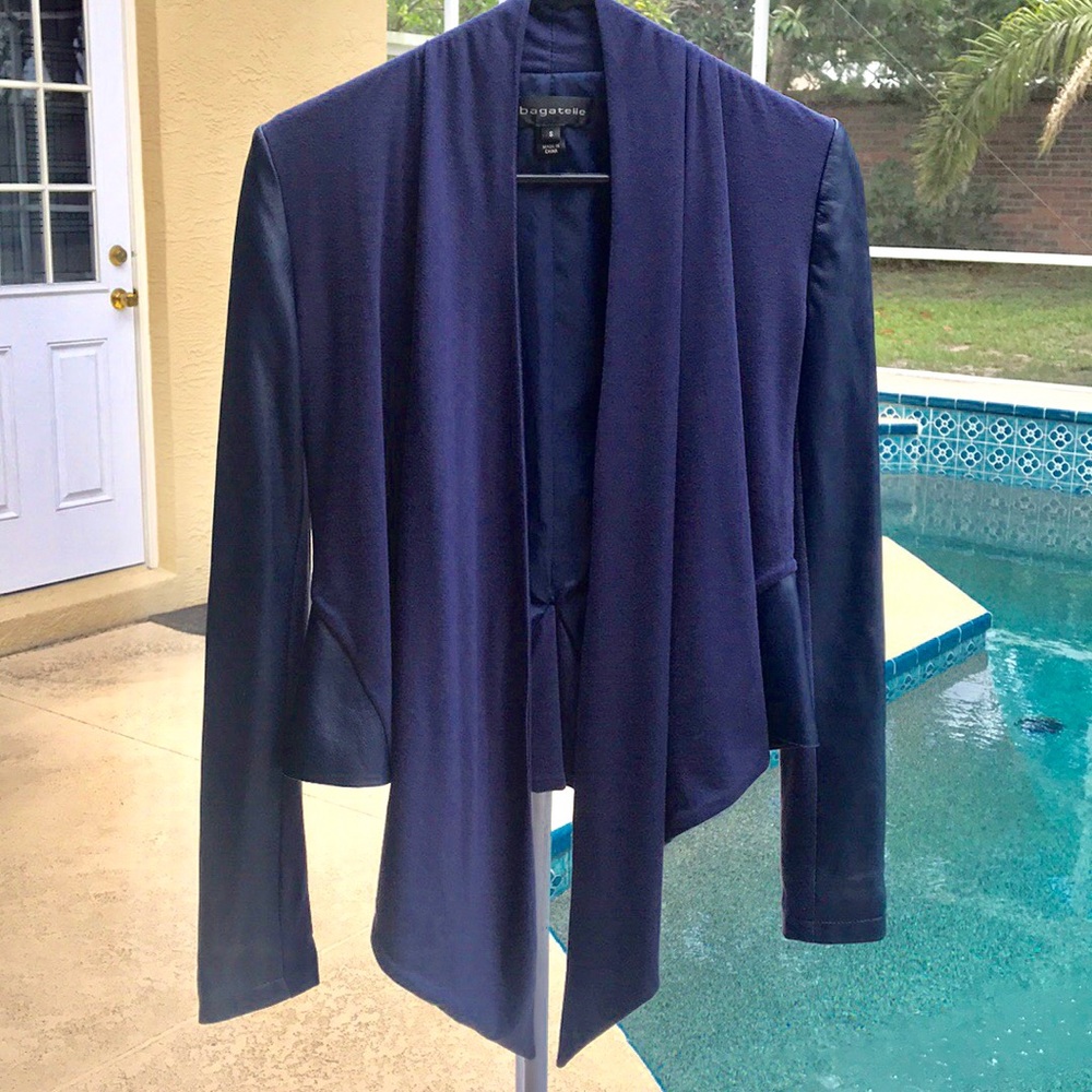 Gorgeous NWOT Bagatelle genuine leather drape